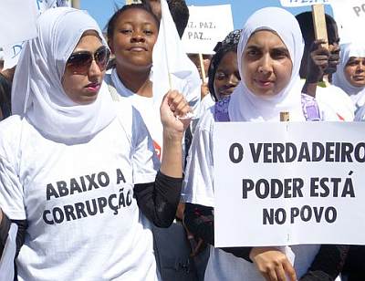 aMarcha pela Paz e contra a Insegurança