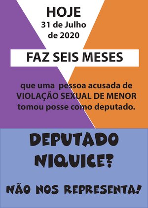 Deputado Niquice não nos representa