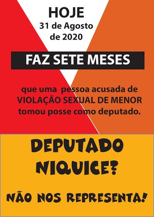 Deputado Niquice não nos representa!