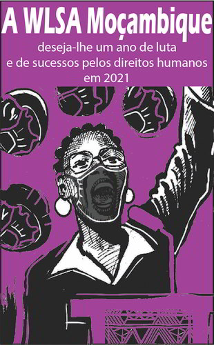 Postal de 2020 Postal de WLSA por um feliz 2021