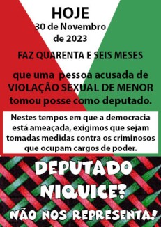 Niquice não nos representa! cartaz da WLSA